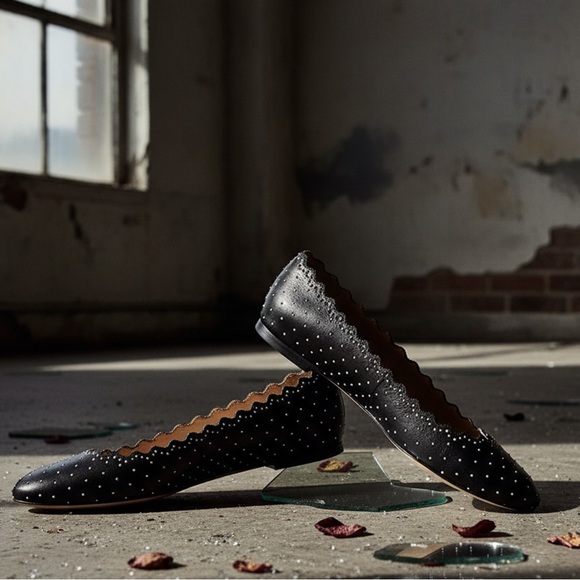 Chloe Shoes - Chloé Lauren Studded Ballet Flats 5.5